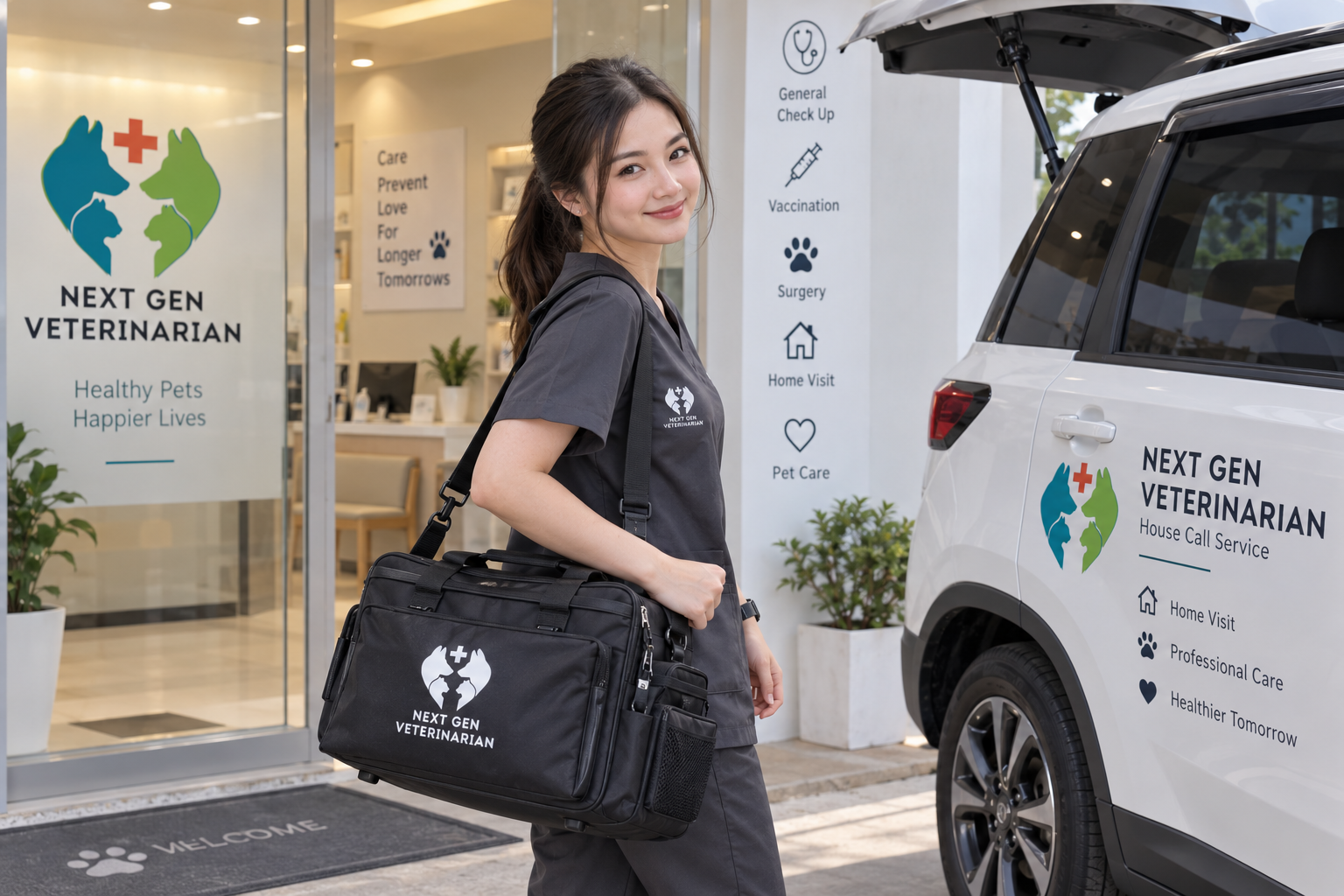 Mobil layanan Next Gen Veterinarian